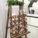 1 units of 25 Holes Acrylic Donuts Wall Display Stand Holder Donuts Stand