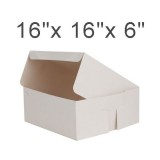 Cake Boxes - 16" x 16" x 6" ($3.00/pc x 25 units)
