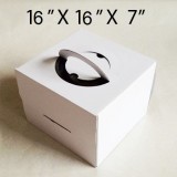 Cake Boxes with handle - 16" x 16" x 7" ($4.50/pc x 25 units)